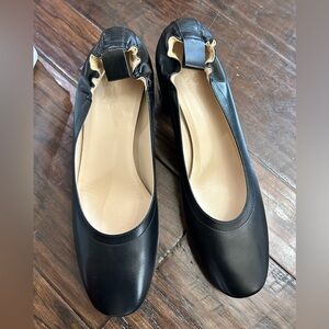 Everlane Women's Black The Italian Leather Day Heel Sz 9.5 NIB CLASSY BUSINESS
